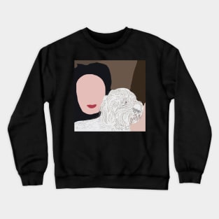 Dog and Human Pets Abstract Crewneck Sweatshirt